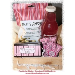 Pretty in Pink Gift Basket - 01